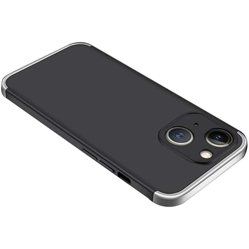 

Чохол із захистом 360 градусів GKK на Apple iPhone 13 (6.1") (Чорний / Срібний)