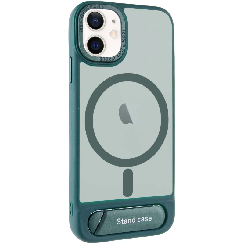 TPU+PC чохол Stand case для Apple iPhone 15 (6.1") – Green. Фото 2 з 7