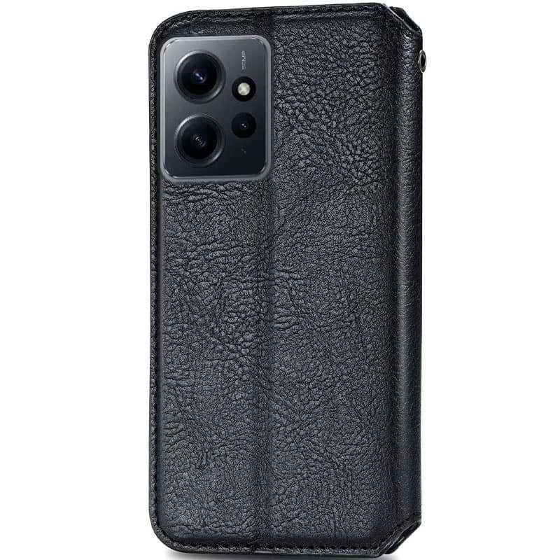 Чохол книжка GETMAN кубик для Xiaomi Redmi Note 12 4G – Чорний. Фото 2 з 4