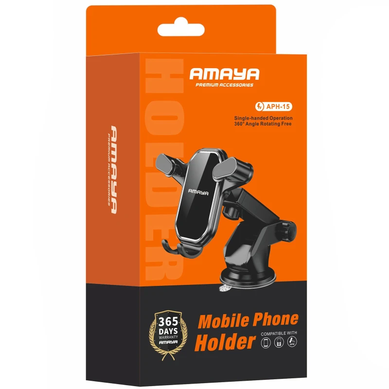 Автотримач Amaya APH-15 (center console) – Black. Фото 2 з 2