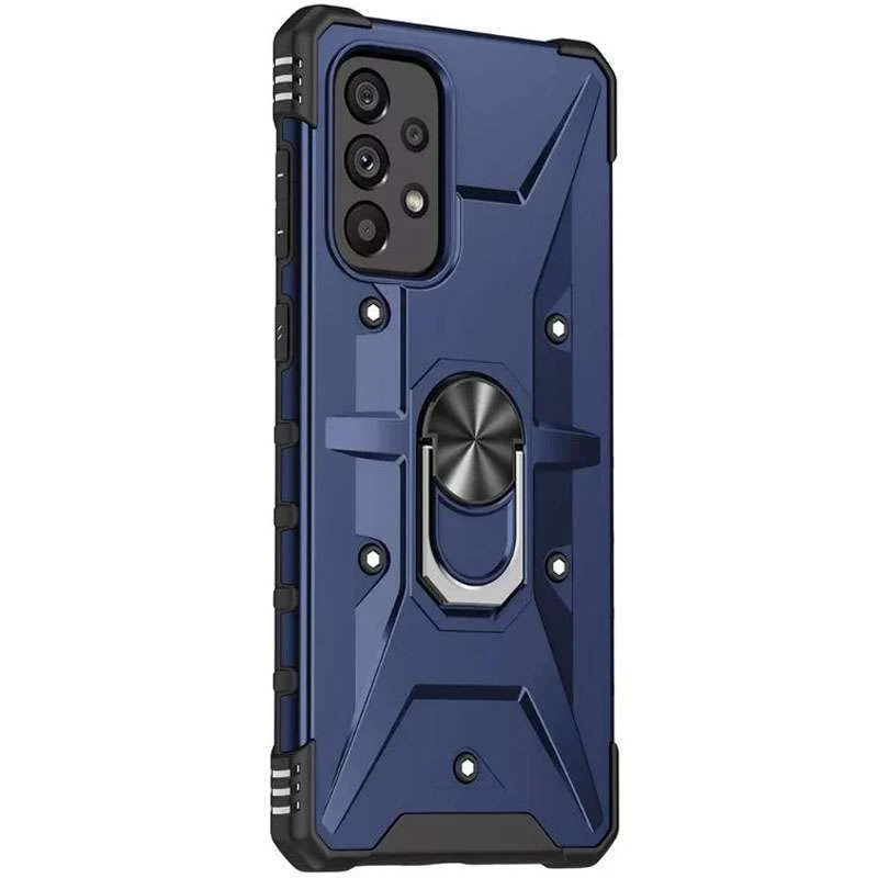 Ударостійкий чохол Pathfinder з кільцем на Samsung Galaxy A04 – Синій / Navy. Фото 4 з 6