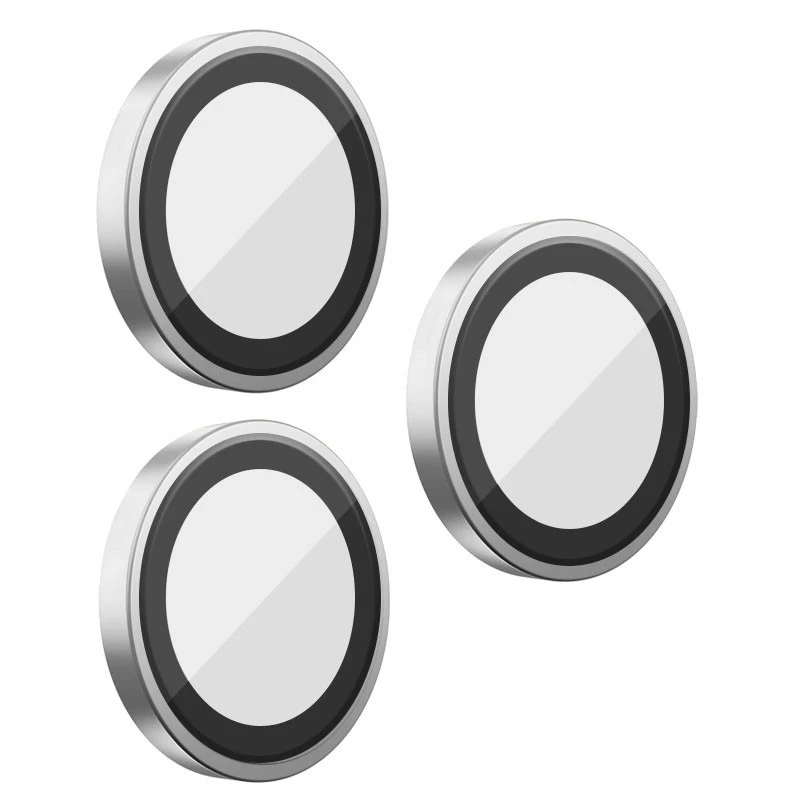 Защитное стекло BlueO Metal на Apple iPhone 15 Pro (6.1") – Серебряный / Silver. Фото 1 из 4