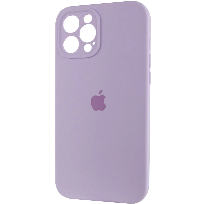 Чехол Silicone Case с защитой камеры для Apple iPhone 12 Pro Max (6.7") – Сиреневый / Lilac. Фото 4 из 7