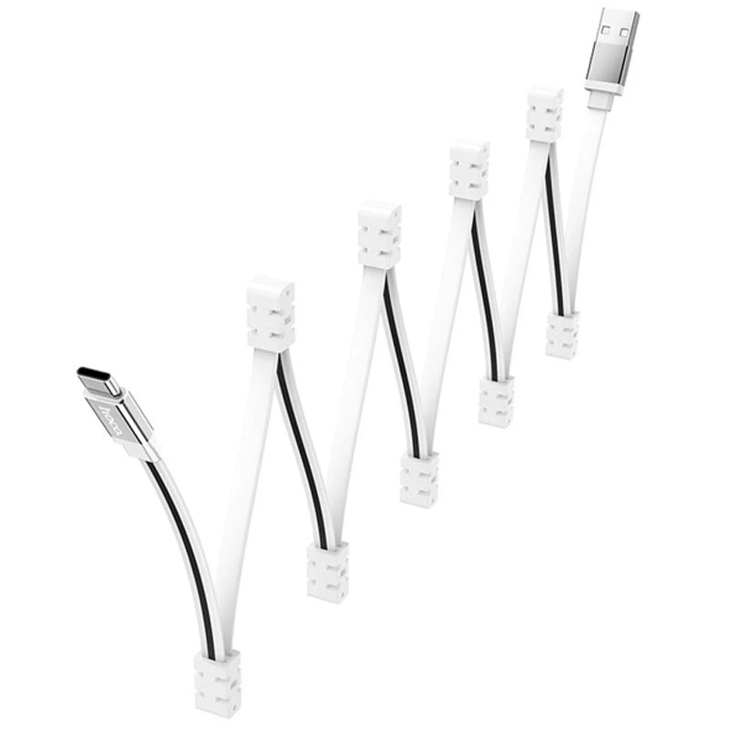 Дата кабель Hoco U103 Magnetic Absorption USB to Type-C (1m) – White. Фото 2 из 4