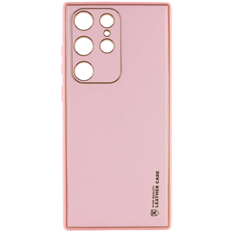 

Кожаный чехол Xshield для Samsung Galaxy S21 Ultra (Розовый / Pink), Рожевий / pink