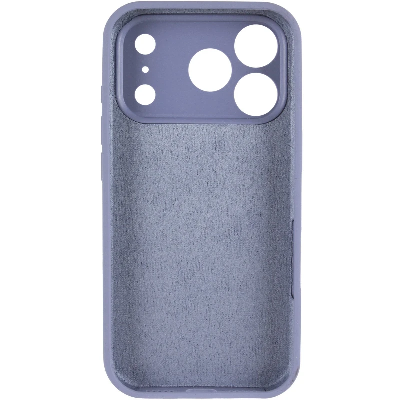 Чохол Silicone Case з захистом камери на Apple iPhone 17 Pro (6.3") – Сірий / Lavender Gray. Фото 4 з 6