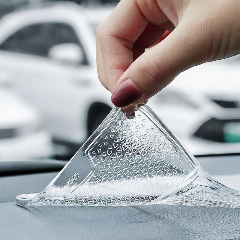 Тримач в машину для телефону (антиковзаючий) Baseus Folding Bracket (SUWNT) – Прозорий. Фото 8 з 8