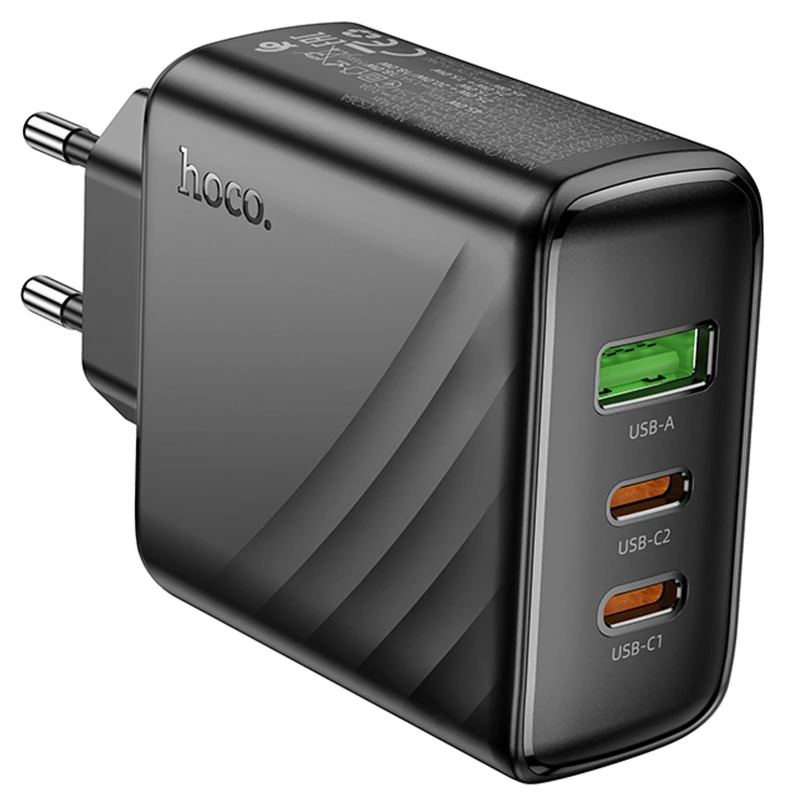 МЗП Hoco CS26A Article PD45W (1USB-A/2C) – Black. Фото 5 з 7