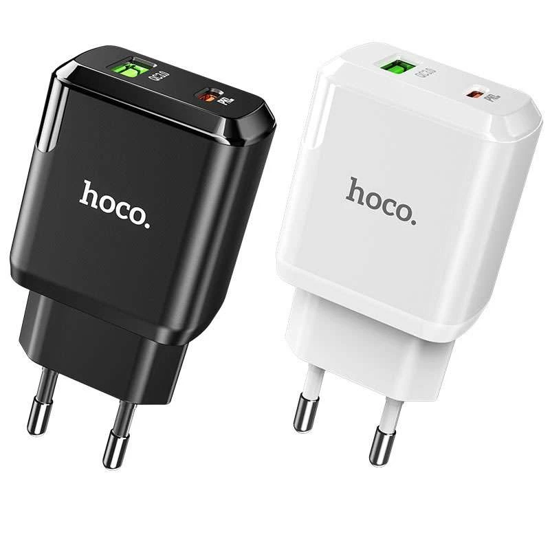 

МЗП Hoco N5 Favor 20W PD+QC3.0 (1USB/1Type-C/3A)
