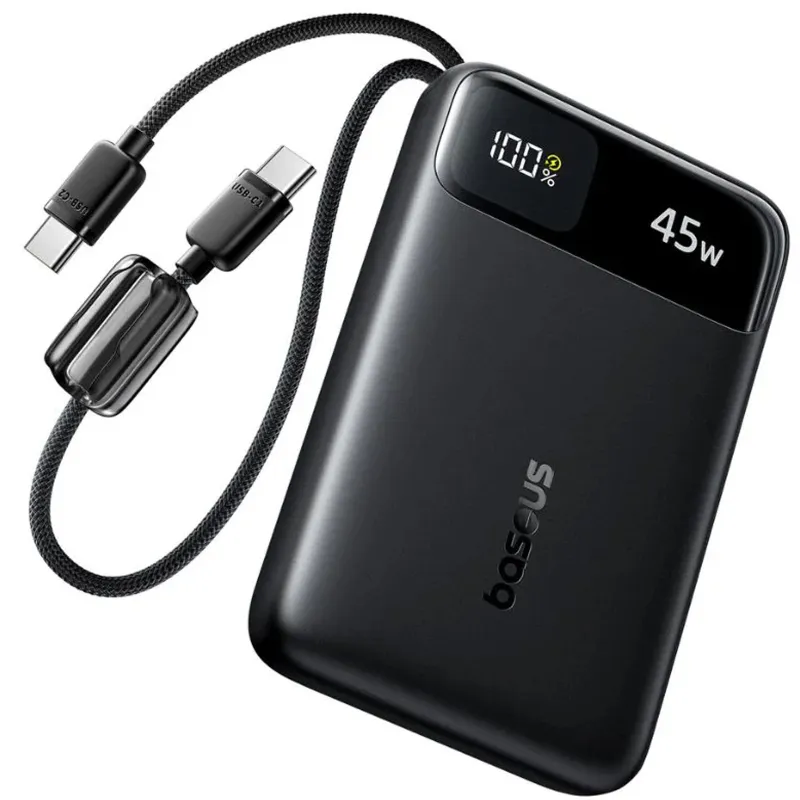 Портативний ЗП Power Bank Baseus EnerFill FC11 PD45W with cables 10000 mAh (E00310) фото 1 з 1