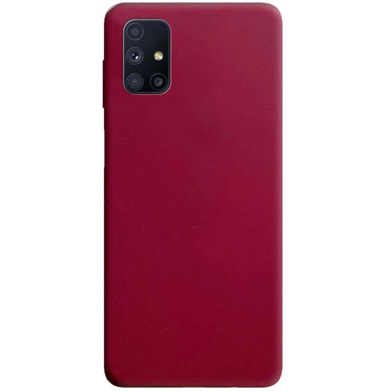 

Кольоровий силіконовий чохол на Samsung Galaxy M51 (Бордовий)