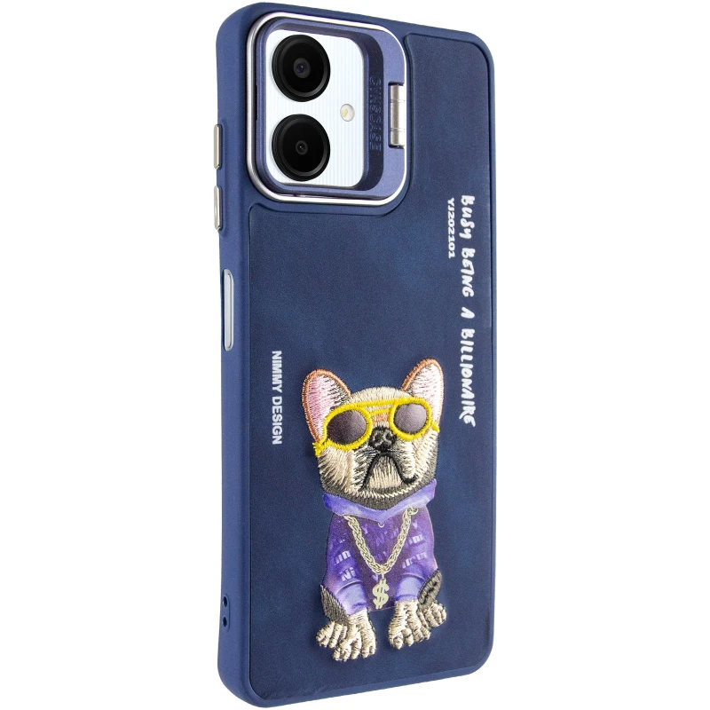 TPU+PC чохол з тваринами для Samsung Galaxy A06 – Blue Dog. Фото 2 з 17