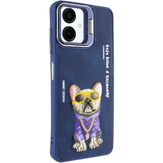 TPU+PC чохол з тваринами для Samsung Galaxy A06 — Blue Dog
