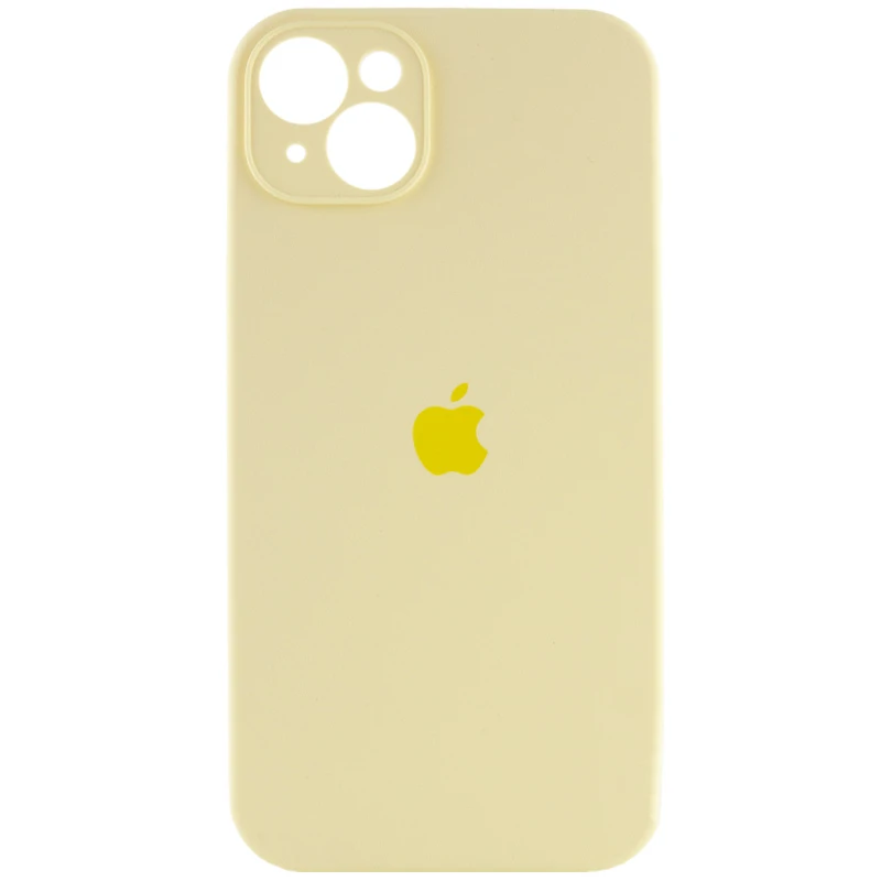 Чехол Silicone Case с защитой камеры для Apple iPhone 13 (6.1") – Желтый / Mellow Yellow. Фото 2 из 8