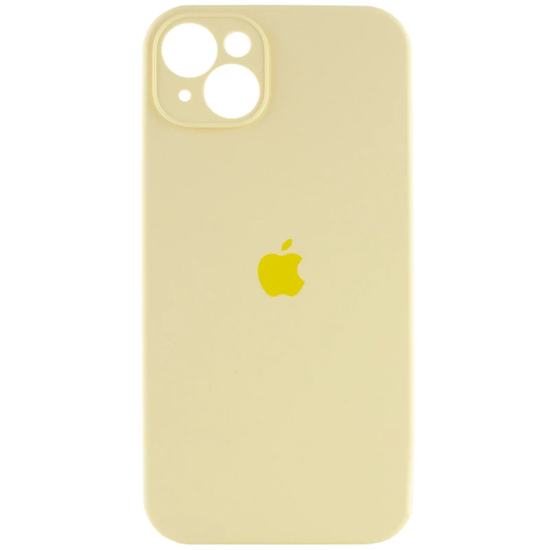 

Чехол Silicone Case с защитой камеры для Apple iPhone 15 Plus (6.7") (Желтый / Mellow Yellow), Жовтий / mellow yellow