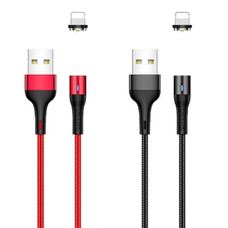 Дата кабель USAMS US-SJ336 U29 Magnetic USB to Lightning (2m) фото 1 з 1