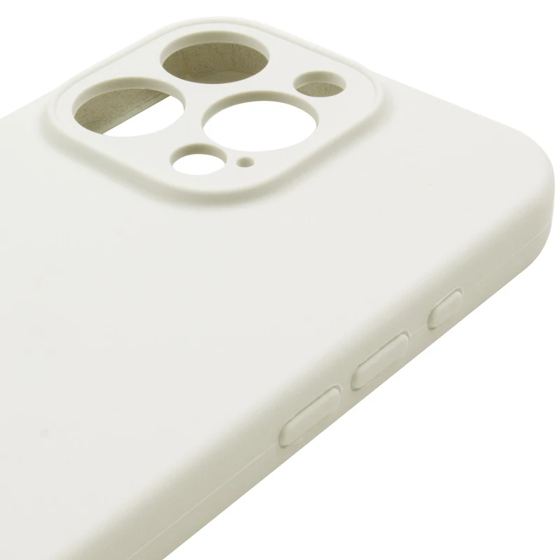 Чехол Silicone Case с защитой камеры для Apple iPhone 14 Pro Max (6.7") – Бежевый / Antigue White. Фото 5 из 6