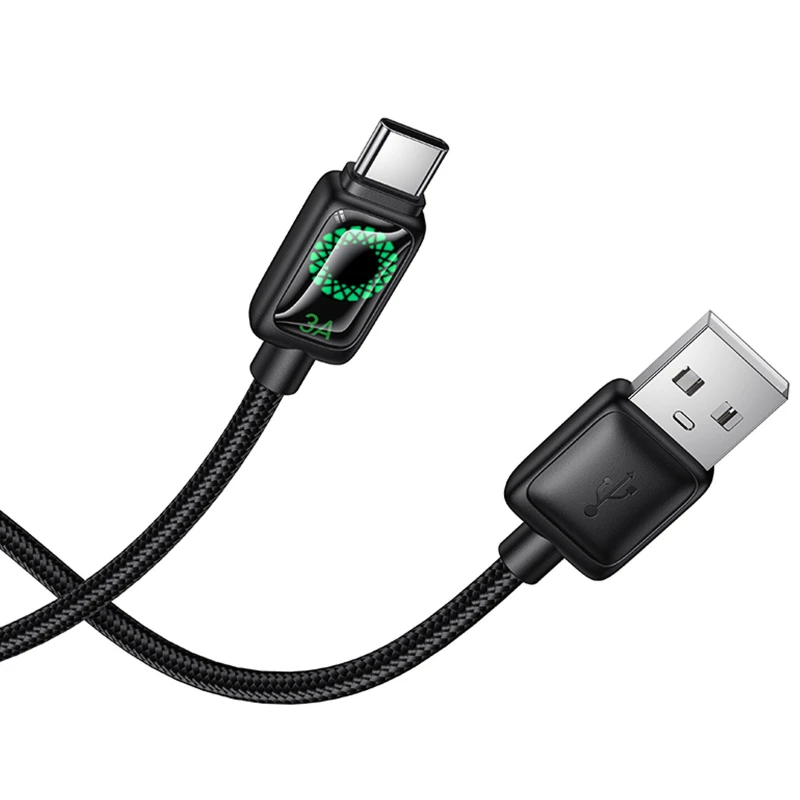 Дата кабель Hoco U146 Mundo USB to Type-C 36W (1.2m) – Black. Фото 5 из 6