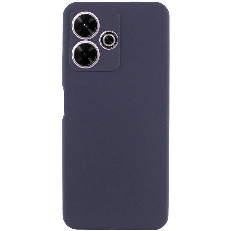 Чохол Silicone Case Lakshmi Premium з закритою камерою на Xiaomi Redmi 13 4G – Темно-синій / Midnight blue. Фото 1 з 3