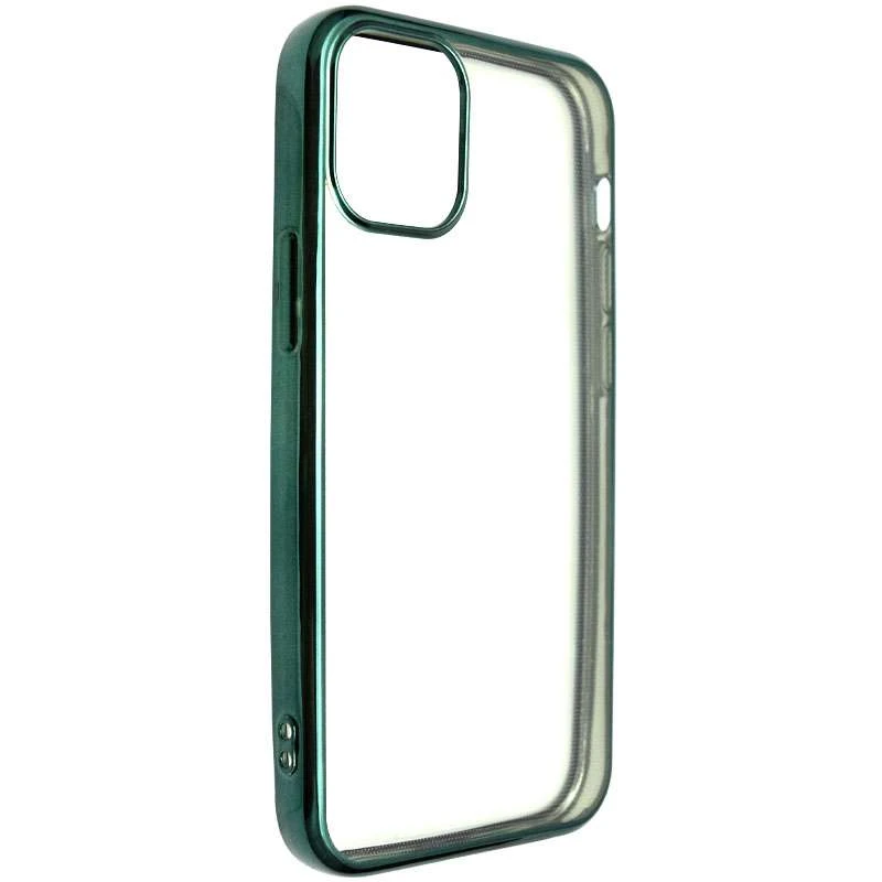 

Силіконовий чохол з глянсовою окантовкою та захистом камери на Apple iPhone 12 mini (5.4") (Темно-зелений)
