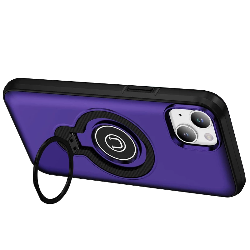 TPU+Textured PC Magnet для Apple iPhone 13 (6.1") – Purple. Фото 2 из 4