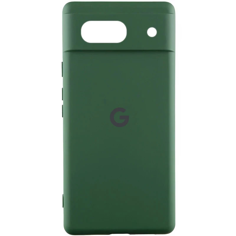 Силіконовий чохол Cover Lakshmi з захистом камери для Google Pixel 8a – Зелений / Dark green. Фото 1 з 2