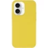 Чехол с закрытым низом Silicone Case для Apple iPhone 16 Plus – Желтый / Yellow. Фото 2 из 11
