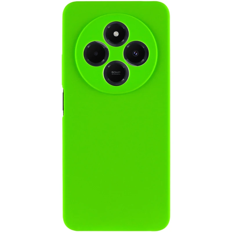 Чехол Silicone Cover Ummi Lakshmi Full Camera (AA) для Xiaomi Redmi 14C / Poco C75 – Салатовый / Neon green. Фото 2 из 3