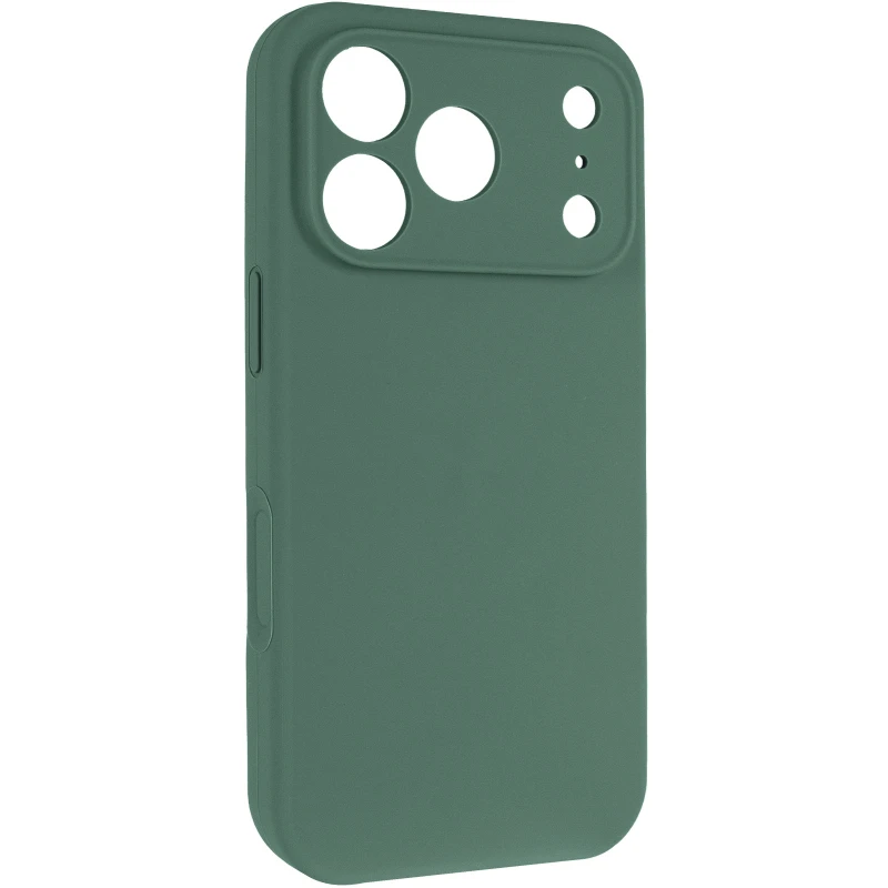 Чехол Silk Full Camera Protective (AA) NO LOGO для Apple iPhone 17 Pro (6.3") – Зеленый / Pine green. Фото 1 из 7