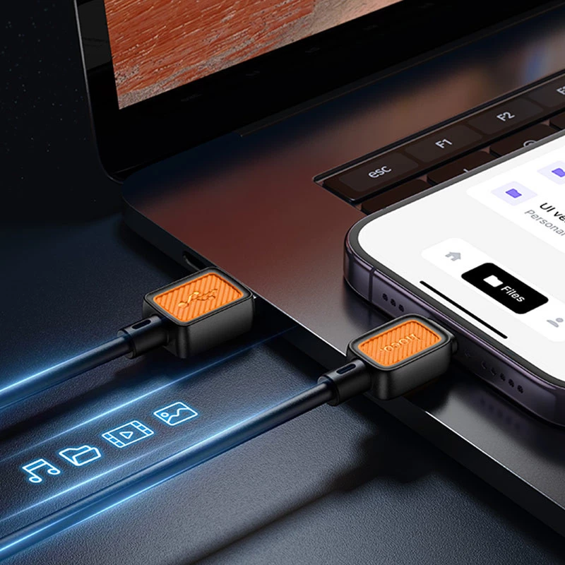 Дата кабель Hoco X108 Benefit USB to Lightning 2.4A (1m) – Black. Фото 5 из 5