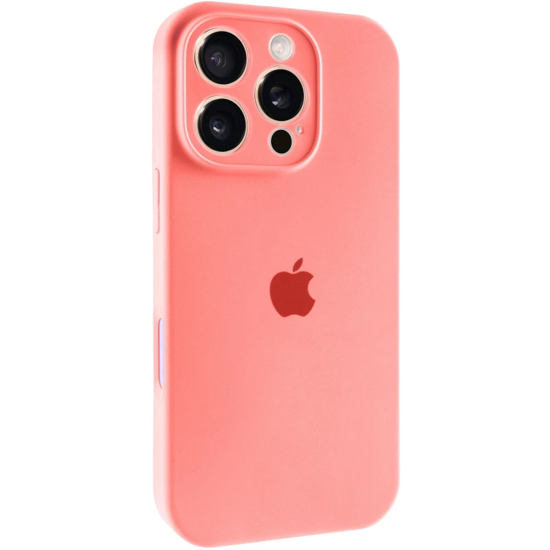 Чохол Silicone Case з захистом камери на Apple iPhone 16 Pro – Кораловий / Pink Orange. Фото 1 з 1