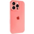 Чехол Silicone Case с защитой камеры для Apple iPhone 16 Pro Max – Коралловый / Pink Orange. Фото 1 из 1