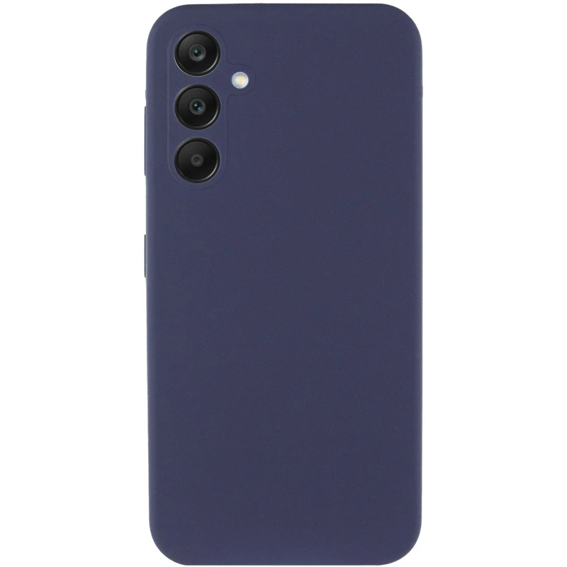 Кольоровий силіконовий чохол GETMAN із закритою камерою для Samsung Galaxy S26 – Синій / Midnight blue. Фото 2 з 3