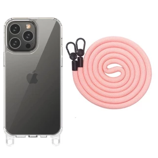 Прозорий силіконовий чохол з ремінцем на Apple iPhone 12 Pro (6.1") фото 1 з 12