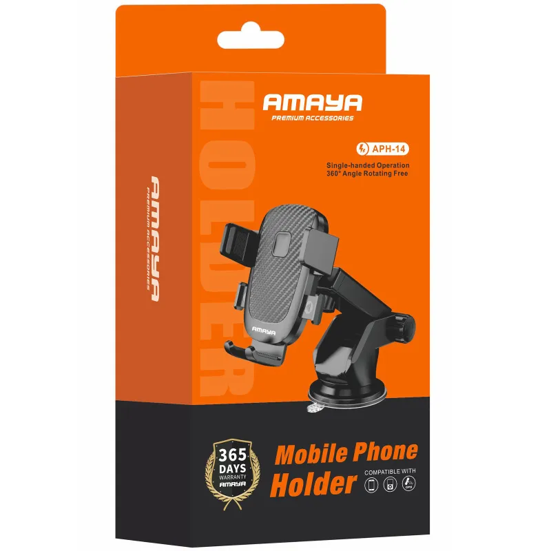 Автодержатель Amaya APH-14 (center console) – Black. Фото 2 из 2