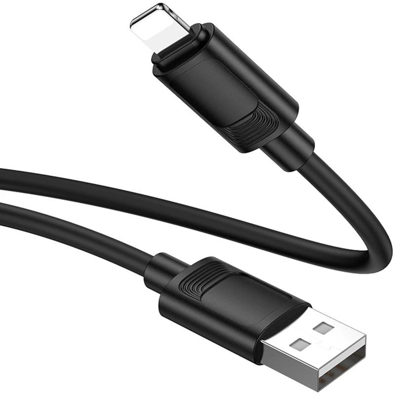 Дата кабель Hoco X122 Benefit USB to Lightning 2.4A (1m) – Black. Фото 3 из 5