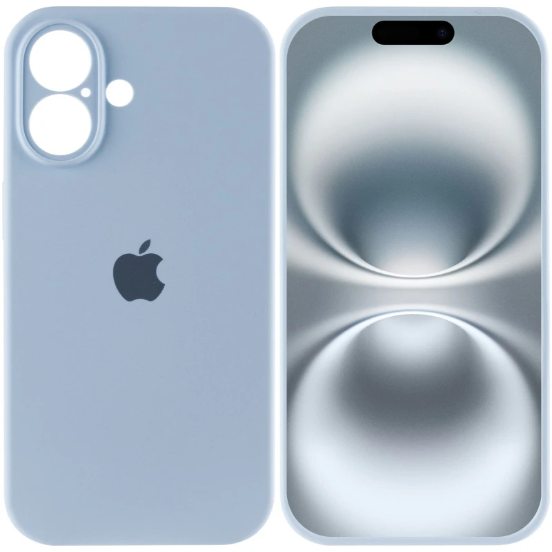 Чохол Silicone Case з захистом камери на Apple iPhone 17 (6.3") – Блакитний / Sweet Blue. Фото 4 з 8