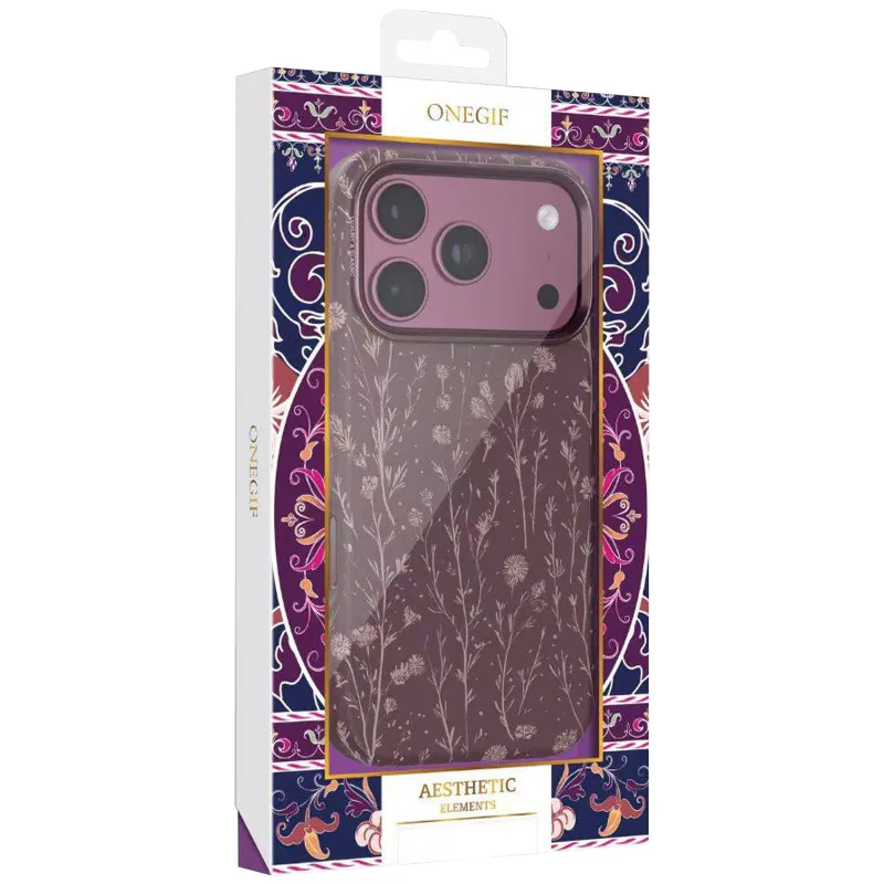 Чохол TPU+PC OneGif by Puloka Aesthetic для Apple iPhone 16 Pro – Dark Cherry. Фото 3 з 3