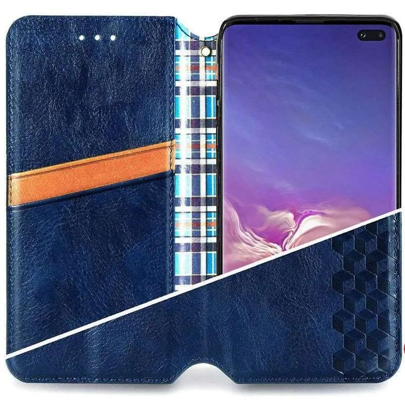 Чохол книжка GETMAN Cubic для Samsung Galaxy A21s – Синій. Фото 5 з 7