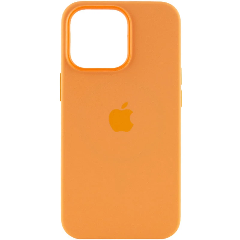 Чохол Silicone case (AAA) with Magsafe and Animation для Apple iPhone 13 Pro (6.1") – Помаранчевий / Marigold. Фото 2 з 7