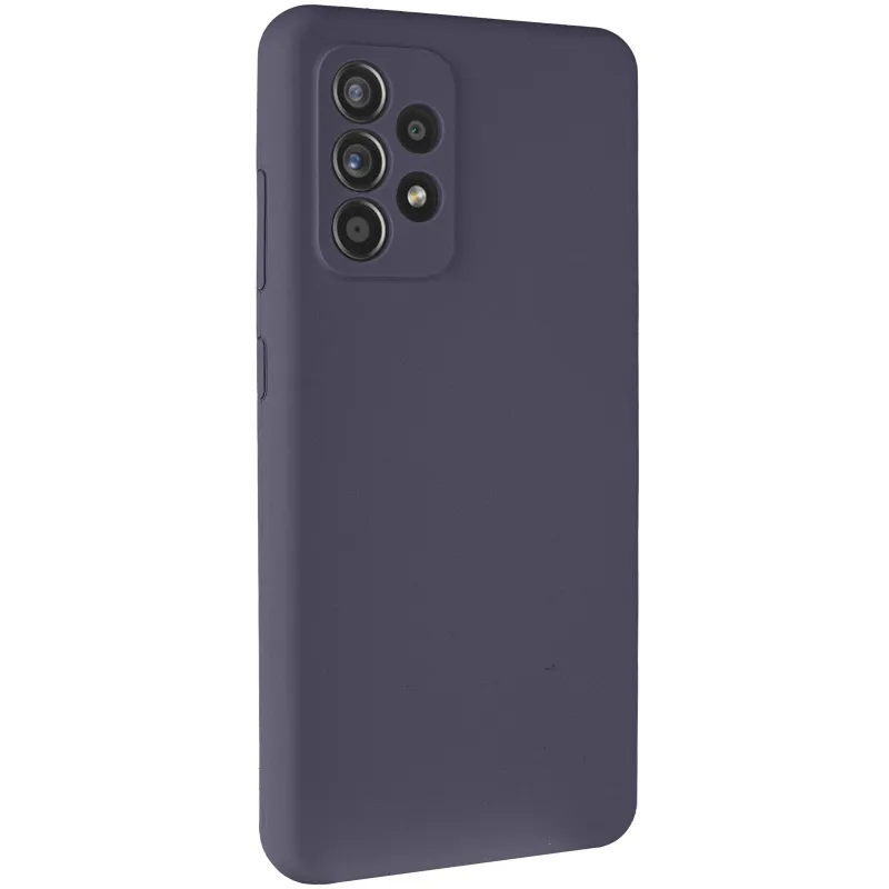 Чехол Silicone Case Lakshmi Premium з закритою камерою на Samsung Galaxy A52 4G / A52 5G – Серый / Dark Gray. Фото 2 из 6