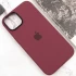Чохол Silicone Case з металевими кнопками на Apple iPhone 12 Pro Max (6.7") – Бордовий / Plum. Фото 8 з 9