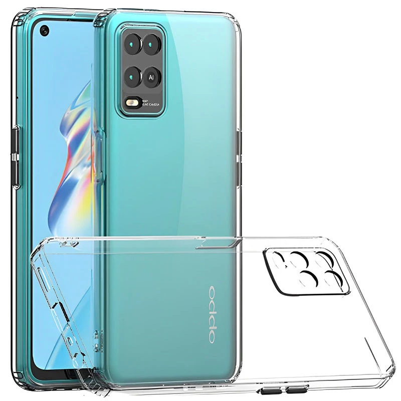 Ультратонкий силіконовий чохол 1,5 мм з захистом камери на Oppo A54 4G фото 3 з 3