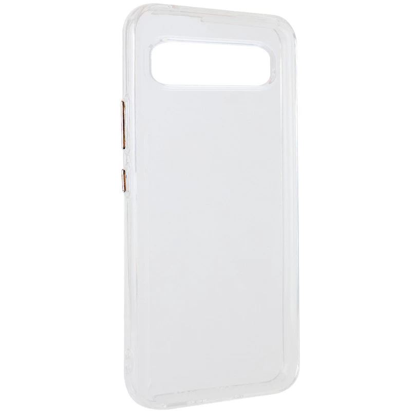 

TPU+PC чохол з металевими кнопками на Google Pixel 6a (Прозорий)