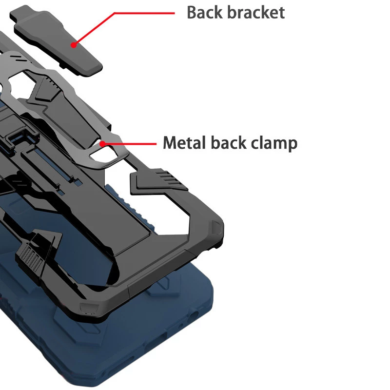 Протиударний чохол Defender Clip на Samsung Galaxy S21 FE – Blue. Фото 5 з 7