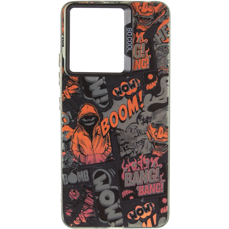 Чохол TPU+PC Street Art для Xiaomi Poco M6 Pro 4G – Comics. Фото 3 з 6