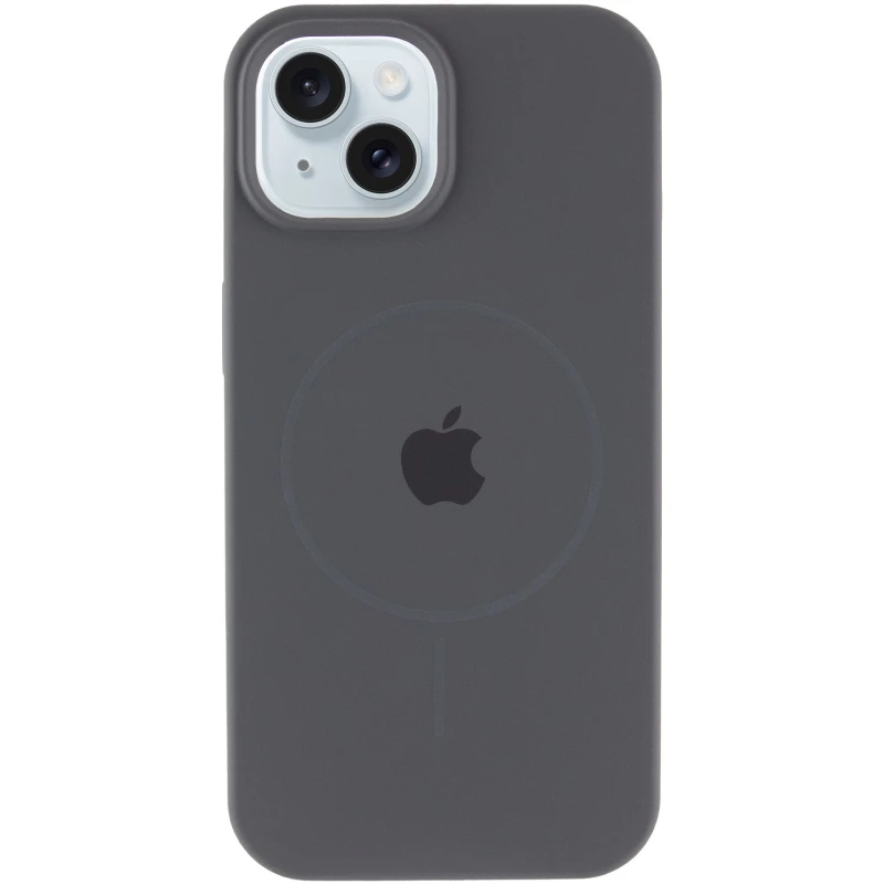 Чохол Silicone Armor Max with MagSafe для Apple iPhone 15 Plus (6.7") – Сірий / Dark Gray. Фото 3 з 6