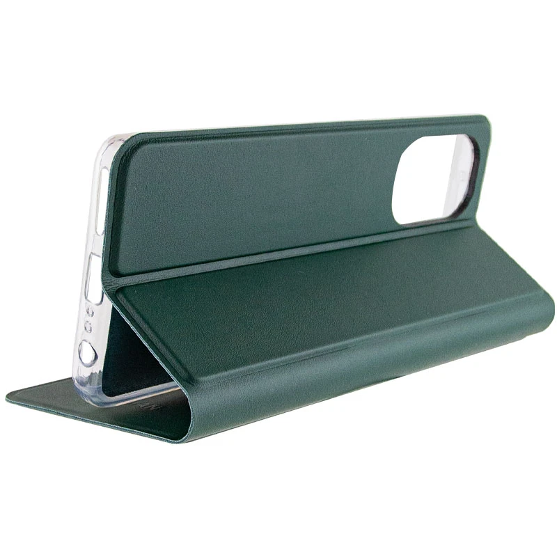 Елегантний чохол книжка GETMAN на TECNO Camon 19 – Зелений. Фото 7 з 9