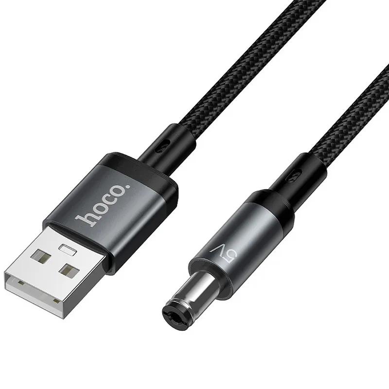 Кабель живлення для роутера/модема Hoco X129 Advantage USB-DC 5V (1m) – Black. Фото 3 з 6
