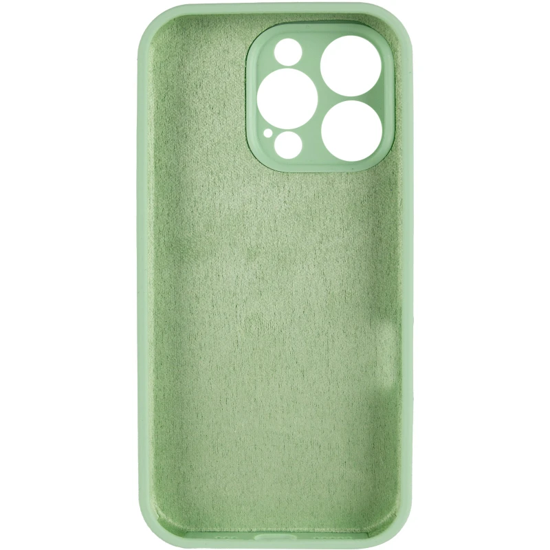 Чохол Silicone Case з захистом камери на Apple iPhone 13 Pro Max (6.7") – М'ятний / Mint. Фото 11 з 15